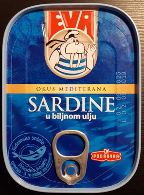 SARDINA EVA U ULJU 115g ocijeđene mase 81g -STARO