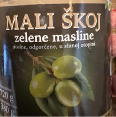 MASLINE ZELENE MALI ŠKOJ 720 g