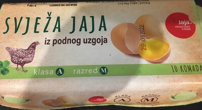 SVJEŽA JAJA PODNI UZGOJ M 10/1