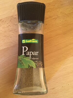 PAPAR CRNI MLJEVENI ŠAFRAM 50G CRNI MLJEVENI STAKLO