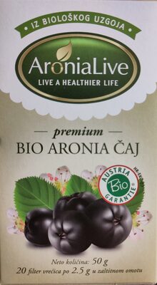 AroniaLive eko aron.čaj 20x2,5g, 50g