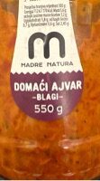 AJVAR DOMAĆI 550 g MADRE NATURA