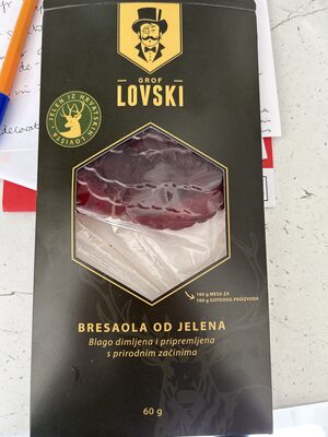 BRESAOLA OD JELENA 60 g