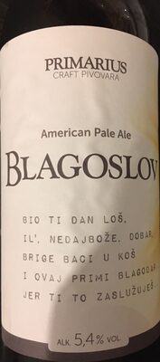 *PIVO PRIMARIUS BLAGOSLOV 0.50L -20/1- 5.4%ALC APA