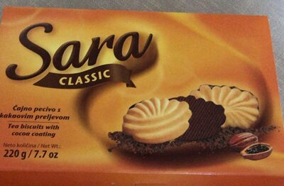 KEKS KRAŠ 220G SARA CLASSIC S KAKAO PRELJEVOM -16/1-