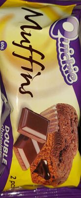 MUFFINS DUPLA COKOLADA 60g QUICKIE