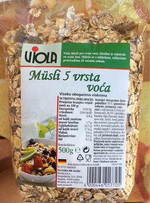 MUSLI 5 VRSTA VOĆA 500 g ENCIAN