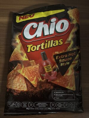 CHIO TORTILLAS EXTRA HOT SAUCE 110G
