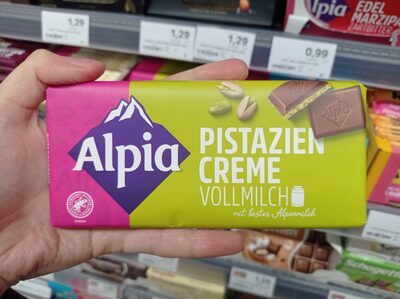 COKOLADA MLIJECNA PISTACIJA 100 G ALPIA