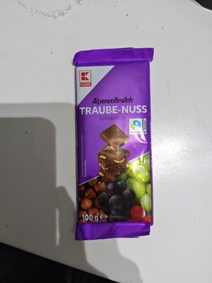 KLC.Čokolada mlij.lješnj.i grožđice 100g