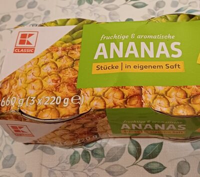 KLC.Ananas komadići u soku 3x220/137g