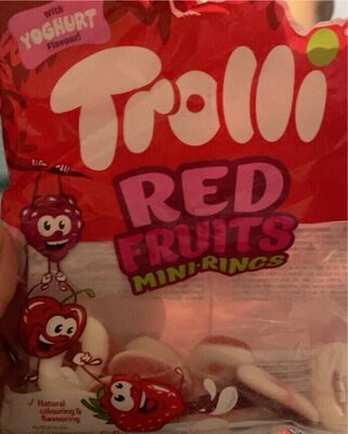 Trolli Bombo.gum.Mini rings crv.voće200g