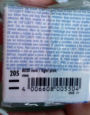STAEDTLER FIMO MASA ZA MODELIRANJE PASTELNO ROZA 56 G
