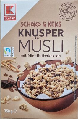 KLC.Musli hrskavi čokoladni s keks.750g