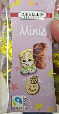 COKOLADNE FIGURICE MINIS ZEKO U VRECICI 100 G RIEGELEIN