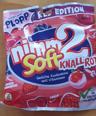 BOMBONI NIMM2 SOFT KNALLROT 240 G