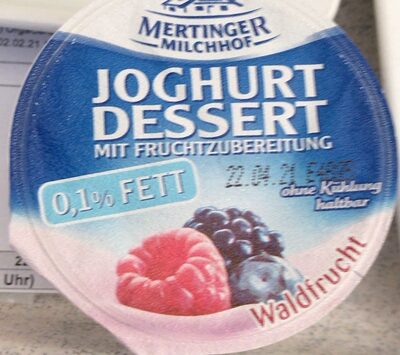 Mertinger Fruchtjoghurt 0,1% Waldfrucht 100g