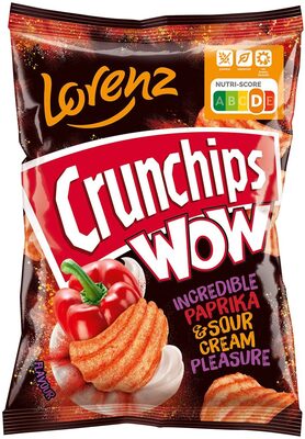 ČIPS CRUNCHIPS WOW PAPRIKA I VRHNJE 110 g ALCA