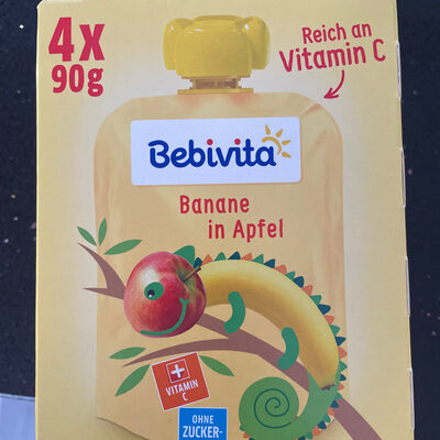 POUCH VZ BABY JAB/BAN 4X90 G BEBIVITA