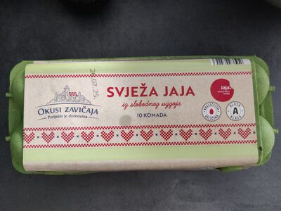 Jaja iz slobodnog uzgoja, raz. vel.