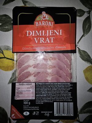 Dimlj.svinjski vrat, narezak z MK24 100g