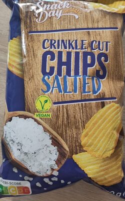 Čips rebrasti slani