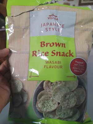 Wasabi čips od smeđe riže