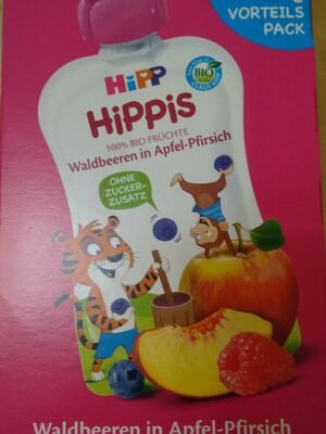 Hippis jabuka/br./šum. voće 4x100 g OS