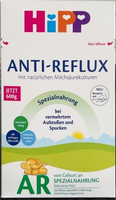 ML ZAMJ HIPP BIO ANTIREFL 600G