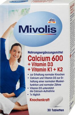 Mivolis tab. kalcij 600 + vit.D3+K 30kom