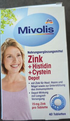 Mivolis tabl. cink+ histid.+cistein 40/1