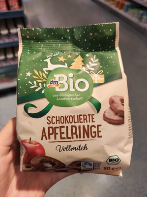 dmBio kolutovi jabuke u čokoladi 90g