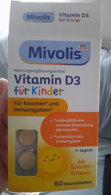 Mivolis dj. tabl. žvak. D3 60 kom.