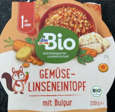 dmBio obr. povrće leća bulgur 12+, 250 g