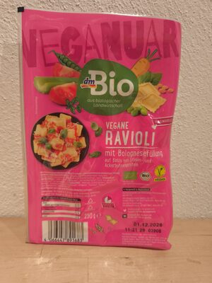 dmBio veganski ravioli/bolonj. punj.250g