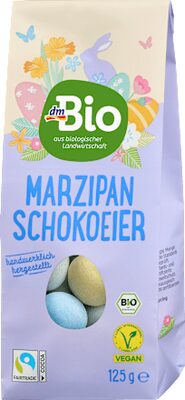 dmBio čokoladna jaja sa marcipanom 125g