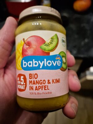 babylove EKO kaš. 5+ man/kivi/jab. 190 g