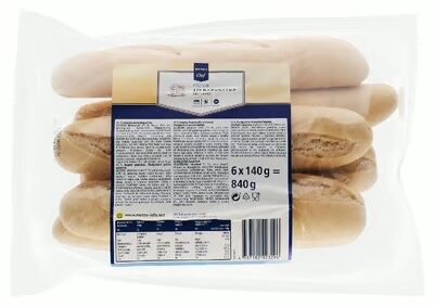 6X140G MC BAGUETTE POLUPEČENI