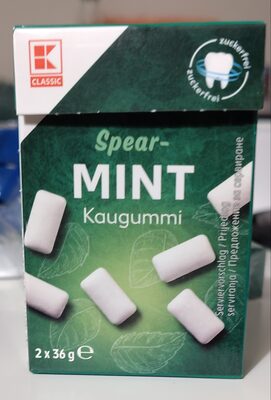 KLC.Žvakaće gume Spear-mint 2x36g