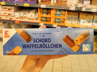 KLC.Vafel rolice mliiječna čokolada 125g