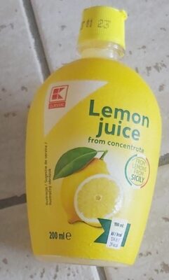 KLC. Sok od limuna 100% 200 ml