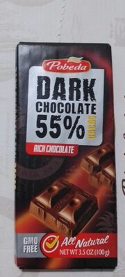 ČOKOLADA CRNA 55% KAKAO POBEDA 100G