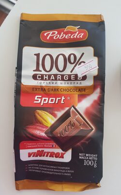 ČOKOLADA BEZ ŠEĆERA CRNA SPORT POBEDA 100G