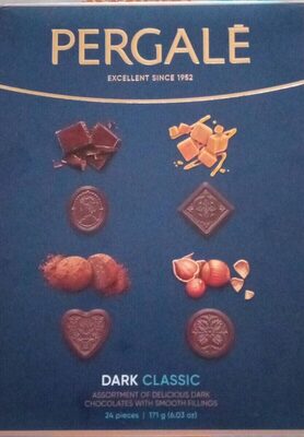 PRALINE ASSORTED DARK CHOCOLATE 171 G PERGALE