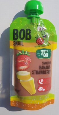 BOB SNAIL SMOOTHIE BANANA, JAGODA 120G