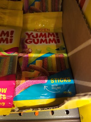 BOMBONI GUMENI SOUR STICKS 70g YUMMI