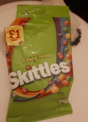 BOMBON SKITTLES SOURS CHEWY CANDY 95G