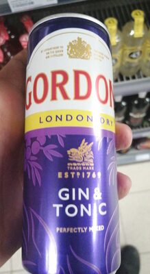 DZIN GORDONS & TONIC 250ML CAN