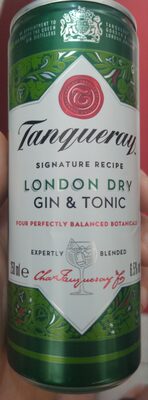 *RTD TANQERAY TONIC CAN 0,25
