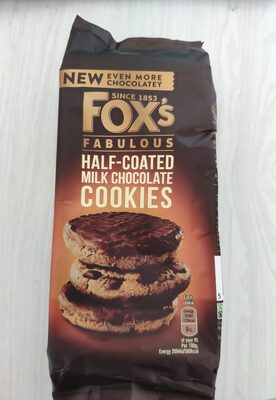 FOX`s Half Coated Milk Choc Chunk Cookies 175g - UK